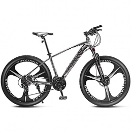 DelongKe Mountain Bike Mountain Bike Uomo, 27.5 Pollici Mountain Bike Bicicletta con Sospensione A Forcella Variabile velocità Sistema di Freno A Disco Telaio in Alluminio, 33 Speed, Bianca, B