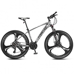 DelongKe Mountain Bike Mountain Bike Uomo, 27.5 Pollici Mountain Bike Bicicletta con Sospensione A Forcella Variabile velocità Sistema di Freno A Disco Telaio in Alluminio, 33 Speed, Blu, C