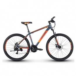 FBDGNG Bici Mountain Bikes 26 pollici 3 razze ruota telaio in lega di alluminio 21 velocità con freno a disco meccanico per uomini donne adulti e adolescenti (colore: arancione)
