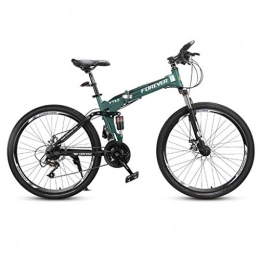 WGYDREAM Bici Mountainbike Bici Bicicletta MTB Mountain bike, biciclette telaio in acciaio al carbonio, sospensione doppia e doppio freno a disco, 26inch ruote a raggi, 24 Velocità MTB Mountain Bike ( Color : A )