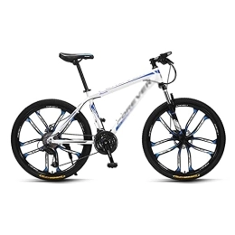 MQJ Mountain Bike MQJ 26 '' in Acciaio Mountain Bike 27 Velocità con Freno a Doppio Disco Adatto per Uomini e Donne Entusiasti Di Ciclismo / Blu / 27 Velocità