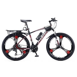 MQJ Mountain Bike MQJ 27.5 Ruote Mountain Bike Daul Disc Freni 24 Velocità Mens Bicycle Front Suspension Mtb per Ragazzi Girls Uomini e Wome / Rosso / 27 Velocità