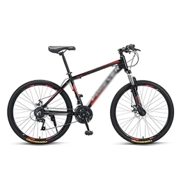 MQJ Mountain Bike MQJ Bicicletta da 26 Pollici Mountain Bike 24 / 27-Velocità Mtb Bicicletta per Uomo con Telaio in Acciaio Al Carbonio Forcella Anteriore Assorbente Forcella Anteriore Dual Distano Freni a Disco Urban C