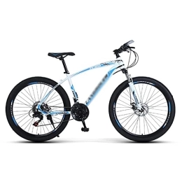 MQJ Mountain Bike MQJ Mountain Bike 21 / 24 / 27 Velocità Dual Disc Freno a Disco 26 Ruote Sospensione Forchetta per Mountain Bike Bicycle Adatto per Uomo e Donna Egli Appassionati Di Ciclismo / Bianco / 21 Velocità