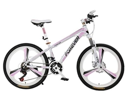 MQJ Mountain Bike MQJ Mountain Bike Bicycle Adulto Studentessa Adulta 26 Pollice 27 Velocità Variabile in Lega Di Alluminio Doppia Disco Freno Rosa Bicicletta a, B.