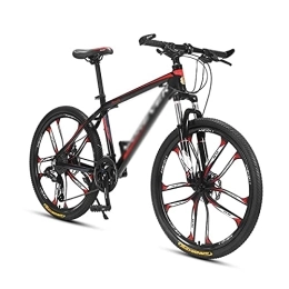 MQJ Mountain Bike MQJ Urban Commuter City Bicycle da 26 Pollici Mountain Bike 27 Velocità Bicicletta Mtb con Forcella a Sospensione Dual-Drop Freke / Rosso / 27 Velocità