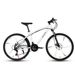 Mrzyzy Mountain Bike Mrzyzy Mountain Bici Biammortizzata Ruote 24'' 21 / 24 / 27 velocità, Doppio Disco e Doppia Sospensione Strada Biciclette per Adulti Biciclette in Lega di Alluminio Ruote (Color : 10, Size : 24 Speed)