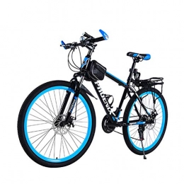 MYRCLMY Mountain Bike MYRCLMY velocità Variabile Biciclette, 26" Mens 21 / 24 / 27 velocità Mountain Bike, Telaio in Alluminio, Grilletto Shift, Shock Absorbing-off-Road Bike, Sedile Regolabile, Uomini E Donne, Nero, 24 Speed