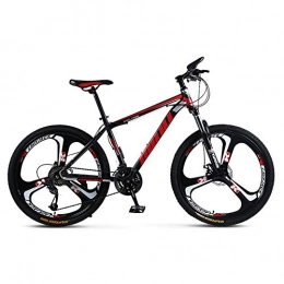 NIMYEE Mountain Bike NIMYEE Mountain Bike, Biciclette A velocità Variabile con Assorbimento di Scossa Funzione / 27 velocità / Uomo Donna Ciclismo su Strada Mountain, Rosso, 24''