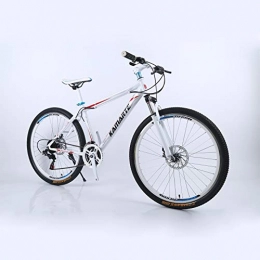 Alapaste Mountain Bike Non-Scivolare Resistenza All'attrito Manubrio Bici, Impresa Durevole Materiale in Acciaio Ad Alto Carbonio Bici, 315 Pollici 24 velocità Sospensioni Anteriori Mountain Bici-Rosso Bianco 31.5 Pollici.24