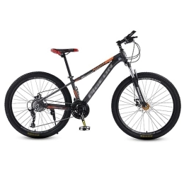 NYASAA Mountain Bike NYASAA Mountain Bike da 26 Pollici, Freni a Doppio Disco Meccanici ad Assorbimento degli Urti a velocità variabile, Telaio in Acciaio ad Alto tenore di Carbonio, Adatto per Adulti (Gray 26)