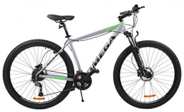 OMEGA BIKE Bici OMEGA BIKE Spark, Bicicletta, Bici da Strada, Mountain Bike. Unisex-Adulti, Grigio / Verde, 27.5