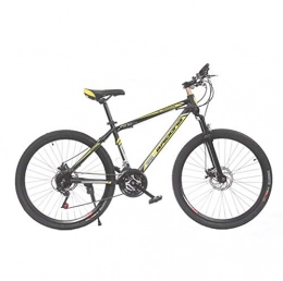 LBWT Mountain Bike Outdoor Mountain Bike, 24 Pollici City Road Biciclette, 21 velocità, Doppio Freno A Disco, Il Tempo Libero Sport, Articoli da Regalo (Color : Black Yellow)