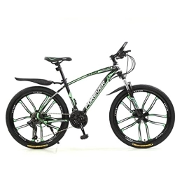 PBTRM Mountain Bike PBTRM 26 Pollici Mountain Bike 21 / 24 / 27 / 30 velocità Adulto Mountain Trail Bike, Telaio Acciaio Ad Alto Tenore Carbonio Bicycle con Doppia Sospensione Completa Doppio Freno Disco, B, 21 Speed