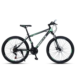 PBTRM Mountain Bike PBTRM Acciaio Carbonio Mountain Bike da 26 Pollici, 21 / 24 / 27 velocità Mountain Bike, con Freno A Disco Ammortizzante, MTB, Ciclismo, per Ragazze, Ragazzi, Uomini E Donne, A, 21 Speeds