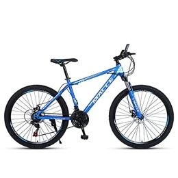 PBTRM Bici PBTRM Acciaio Carbonio Mountain Bike da 26 Pollici, 21 / 24 / 27 velocità Mountain Bike, con Freno A Disco Ammortizzante, MTB, Ciclismo, per Ragazze, Ragazzi, Uomini E Donne, E, 27 Speeds