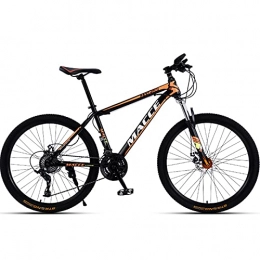 PBTRM Mountain Bike PBTRM Bicicletta Mountain Bike 26 Pollici Bici 30 velocità, Telaio Acciaio Carbonio, Forcella Anteriore Ammortizzata, Doppio Freno Disco, per Adulti E Adolescenti, Arancia