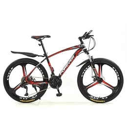 PBTRM Bici PBTRM Mountain Bike 24 / 26 Pollici, Bici Strada A Sospensione Completa con Freni A Disco, Freni A Disco A 3 Raggi, Cambio Shimano A 21 / 24 / 27 / 30 Marce, Forcella Ammortizzata, 24"c, 27 Speed