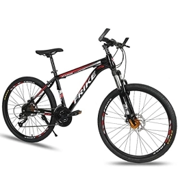 PBTRM Mountain Bike PBTRM Mountain Bike 26 Pollici, Bicicletta Sportiva da Montagna da 27 velocità, Telaio in Acciaio al Carbonio, Sospensione Forcella Anteriore con Funzione di Bloccaggio, Freni A Doppio Disco