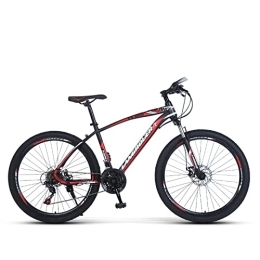 PBTRM Bici PBTRM Mountain Bike Bicicletta Cross 26 Pollici, Cambio A 21 / 24 / 27 Marce, in Acciaio al Carbonio, Mountain Bike, per Adulti, Bici Corsa, MTB, Ciclismo, Lunghezza Veicolo: 164CM, D, 24 Speed