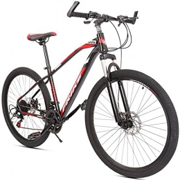 PBTRM Mountain Bike PBTRM Mountain Bike Hardtail 29 Pollici Bicicletta MTB 21 velocità, Telaio Acciaio Carbonio, Doppi Freni Disco, Bici Corsa velocità Variabile per Adolescenti / Adulti, Black Red