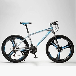 PBTRM Bici PBTRM Mountain Bike per Adulti con Ruote da 26 Pollici A 3 Razze, Mountain Bike da Uomo E Donna, 21 / 24 / 27 velocità, Doppio Freno A Disco, Telaio in Acciaio Leggero E Resistente, C, 21 Speed