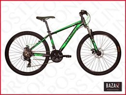 Proposteonline Bici Mountainbike Telaio Acciaio Taglia 26 Telaio 38 Nero-Verde 76469