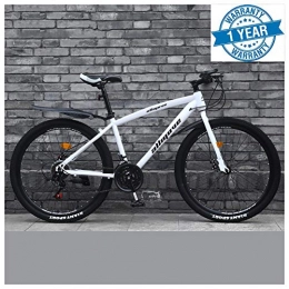 QIMENG Mountain Bike QIMENG 24" Wheel Mountain Bike Cruiser Bicycle Freni A Disco Front Suspension Biciclette Telaio in Acciaio Ad Alto Tenore di Carbonio Hardtail Biciclette Adatto per Altezza 145-176 Cm, B, 21 Speed