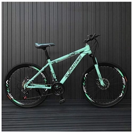 QIMENG Mountain Bike QIMENG 26" Wheel Mountain Bike 21 / 24 / 27 / 30 velocità Bici da Strada Freni a Disco Front Suspension Biciclette Unisex Bike Adatto per Altezza 160-180 cm, L, 24 Speed