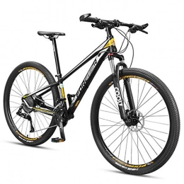 QIMENG Mountain Bike QIMENG 29 Pollici Bicicletta da Montagna 36 velocità Mountain Bike Freni A Disco Front Suspension Biciclette Telaio Alluminio Hardtail Biciclette Unisex, Altezza Consigliata 150-190 Cm, Giallo