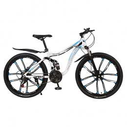 Qinmo Mountain Bike Qinmo 26-inch Mountain Bike 21-27 velocit, Freni a Doppio Disco, Studente all'aperto for Adulti Mountain Bike su Strada Cyclette Bike Bicicletta (Color : E, Size : 27 Speed)