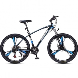 QIU Mountain Bike QIU Bici da Montagna per Adulti, Ruote da 26 Pollici, Mens, Telaio d'Acciaio per Bambini da donna18 Pollici, 21 velocità, Freni a Disco (Color : Blue, Size : 26")