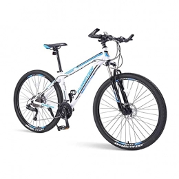 QIU Mountain Bike QIU velocità di Montagna in Alluminio da 26 Pollici 33 velocità, Forcella di Sospensione del Freno a Disco, Dimensione del fotogramma 68" (Color : White, Size : 26")