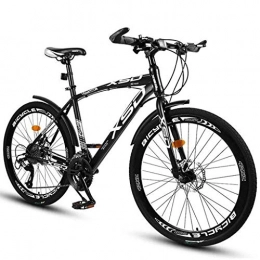 Qj Mountain Bike Qj Mountain Bike 26" Mountain Biciclette Suspension Doppio MTB Bike Leggero Acciaio al Carbonio Telaio Freno a Disco per Le Donne Gli Uomini, 27speed