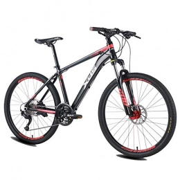 Qj Mountain Bike Qj Mountain Bike 26 Pollici, 27-velocità Montagna della Bicicletta, Telaio in Alluminio Hardtail Mountain Bike da Uomo, Dual-Sospensione per Mountain Bike, 17in