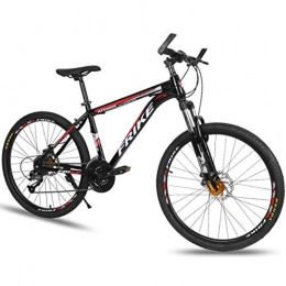 Qj Mountain Bike Qj Mountain Bike 26" Sospensione delle Donne / Uomini Ravine Bici in Acciaio al Carbonio Telaio Disco Freno Anteriore, Rosso, 21speed