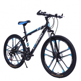 Qj Mountain Bike QJ Mountain Bike, 30-velocità-Shock Absorbing Road Racing Una Ruota da 26 Pollici Leggero Spostamento della Gioventù Biciclette Bianco Blu