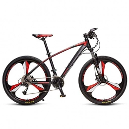 Qj Mountain Bike Qj Mountain Bike, in Alluminio 33 velocità per Mountain Bike, Mountain Bike Hardtail con Doppio Freno A Disco, Pendolare Bike, 3 Spoke Black, 27.5in