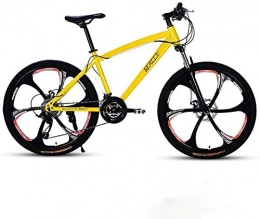 QJWY-Home Bici QJWY-Home Adulto 26 Mountain Bike motoslitta da Spiaggia Mountain Bikefreno a Doppio Disco MTB Ruote in Lega di Alluminio Uomo Donna Uso Generale-Giallo 27 velocità