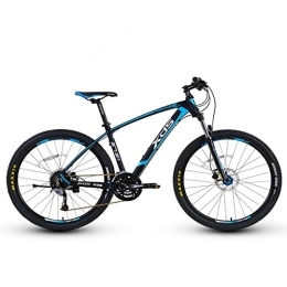 QMMD Mountain Bike QMMD Mountain Bike 27 velocità, Adulti Front Suspension Mountain Bike, 27.5 Pollici Bicicletta Telaio Alluminio, Uomo / Donne Hardtail Bicicletta Mountain Bike, 27.5 inch Blue, 27 Speed