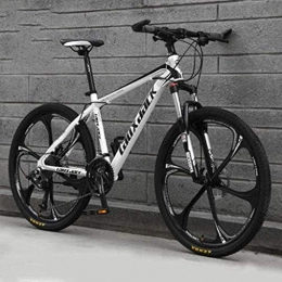 QZ Mountain Bike QZ 26" Mountain Bike for l'adulto, Il 21 / 24 / 27 / 30-velocit Alto tenore di Carbonio Acciaio Pieno Sospensione Telaio, sospensioni Forcella, Freni a Disco Hardtail (Color : A2, Size : 21 Speeds)