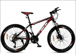 QZ Mountain Bike QZ Adulti Mountain Bike, Doppio Freno a Disco in Acciaio / High-Carbonio Telaio Biciclette, Beach motoslitta Bicicletta, 24 Pollici Ruote, Nero, 21 velocit