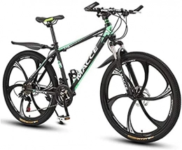 RDJSHOP Mountain Bike RDJSHOP 26 Pollici Mountain Bike, Bicicletta da MTB a 21 velocità Freni a Doppio Disco, Telaio in Acciaio Ad Alto Tenore di Carbonio, Ruota a 6 Razze, Ideale per Il Ciclismo All'aperto, Green