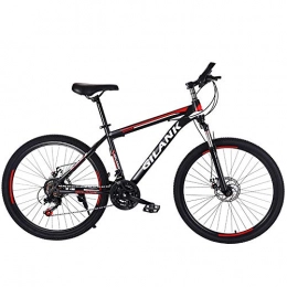 RSJK Mountain Bike RSJK Mountain Bike da Esterno Bicicletta da Cross 21 Unisex Sistema di Cambio da 26 Pollici Freni a Disco Meccanici Anteriori e Posteriori Ammortizzatore Forcella Anteriore Sicurezza e Comfort