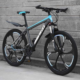 RUPO Bici RUPO Mountain Bike 21 / 24 / 27 / 30 Speed ​​Cross Country Bicycle Student Road Racing Speed ​​Bike Bici per Adulti, Nero Blu, 27 velocità