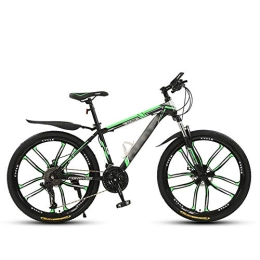 SANJIANG Mountain Bike SANJIANG Mountain Bike Sport all'Aria Aperta Esercizio Fitness Ciclismo Mountain Bike Adatte A Uomini E Donne Appassionati di Ciclismo, Green-24in-21speed