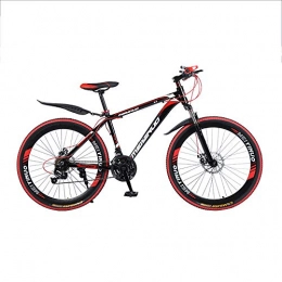 SANJIBAO Bici SANJIBAO Mountain Bike da 26 Pollici, Bici A Doppio Disco Sospensione Completa Bici da MTB Doppia Sospensione, Mountain Bike in Alluminio, Sedile Regolabile, Rosso Ruota A 40 Razze, 24 Speed