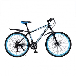 SANJIBAO Mountain Bike SANJIBAO Mountain Bike da 26 Pollici, Telaio in Acciaio Ad Alto Tenore di Carbonio, Bici da MTB A Sospensione Completa, Bicicletta Sedile Regolabile, Blu, 27 Speed