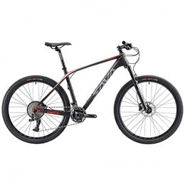 SAVADECK Bici SAVADECK mountain bike carbonio, DECK1.0 mtb 27.5 29 carbonio Telaio in Fibra di Carbonio Hardtail Mountain Bike Ultralight XC MTB con 312 36 velocità Donna uomo mountain bike (Nero rosso, 29x19)