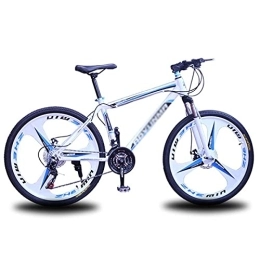  Mountain Bike Sospensione Anteriore per Mountain Bike Unisex per Adulti 26"21 / 24 / 27 velocità MTB Bicicletta Adatta per Uomini e Donne Appassionati di Ciclismo (Dimensioni: 21 velocità, Colore: Verde)